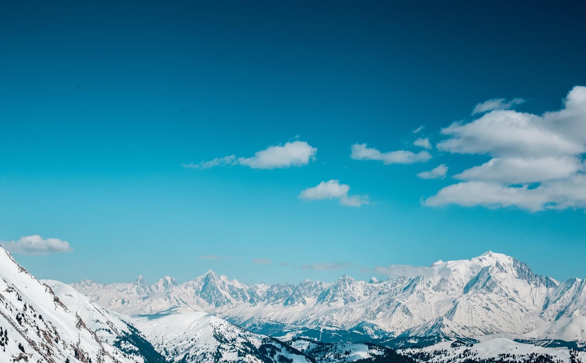 snow mountains