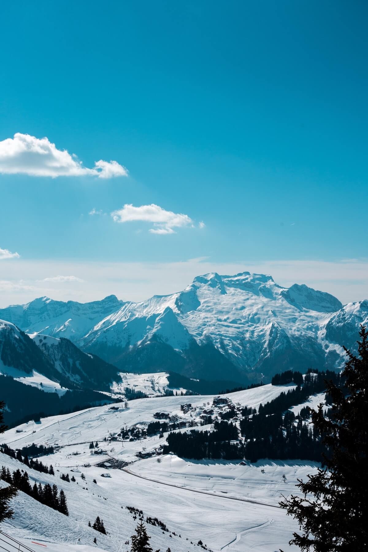 snow mountains